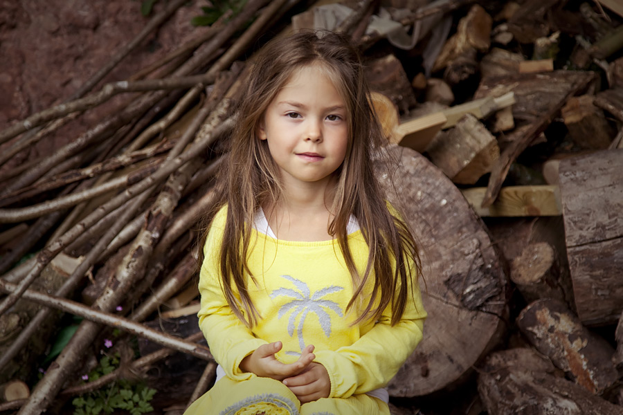 Girl in a yellow top